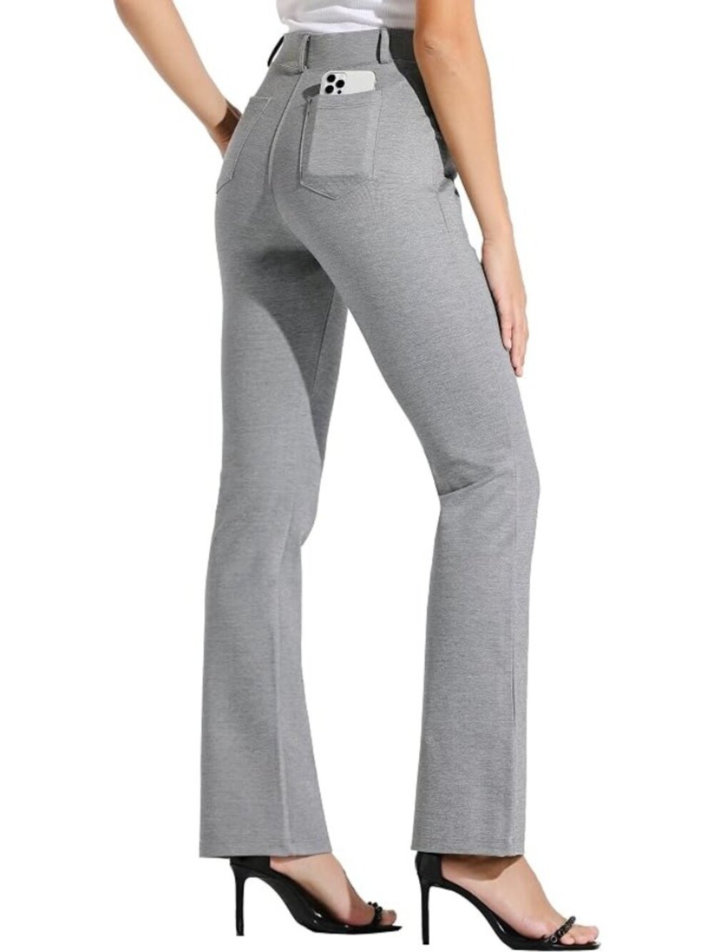 WILLIT Bootcut Yoga Dress Pants Large Petite 28" Slacks Stretch Office Casual - Picture 13 of 14